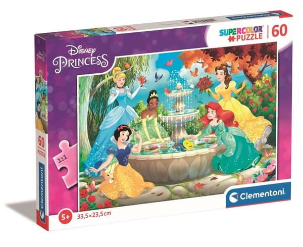 Puslespil 60 Super Farve Prinsesse