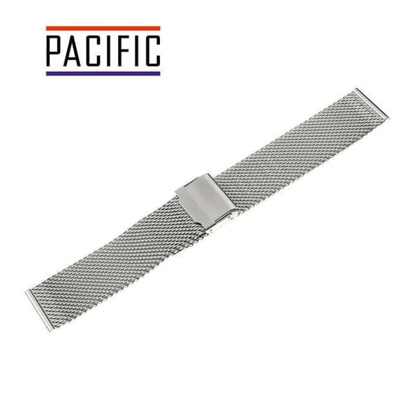 PACIFIC MESH ARMBAND 22 MM PVD SILVER, VÄVD 0.8 MM