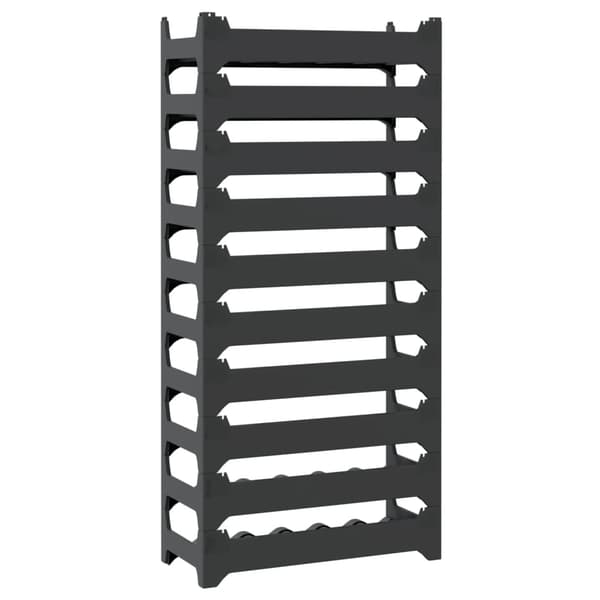 vidaXL Pinottava viiniteline 60 pullolle, PP