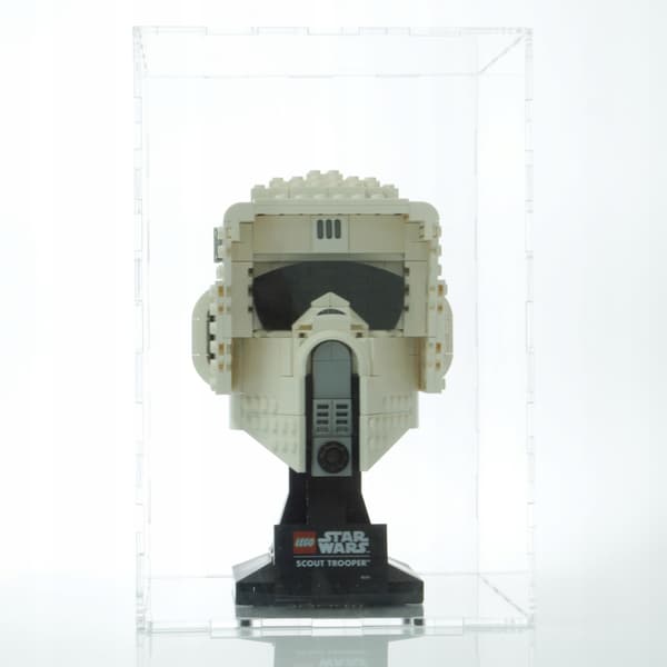 Lego-kypärän vitriini, pöly- ja UV-suoja, Star Wars, Marvel