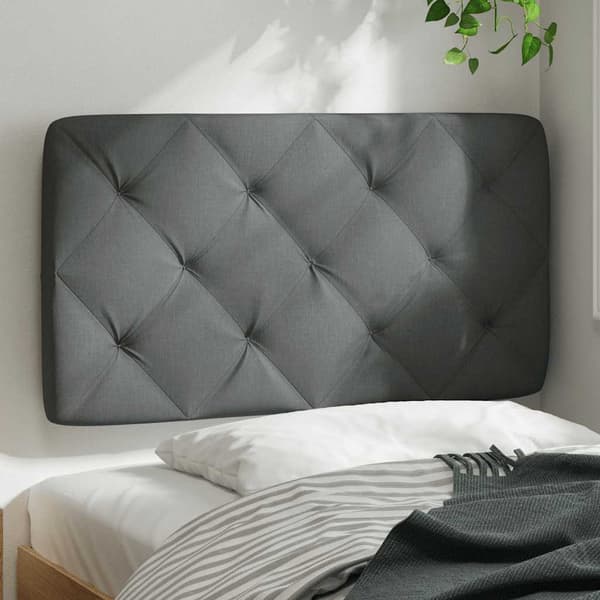 vidaXL hovedgærdehynde, mørkegrå, 80 cm, stof