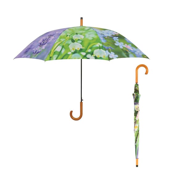 Blommigt paraply 123,5 cm