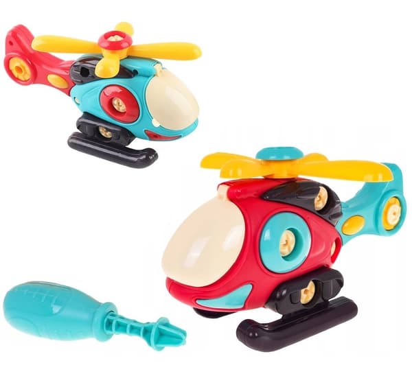 Helikopteren bliver skilt ad