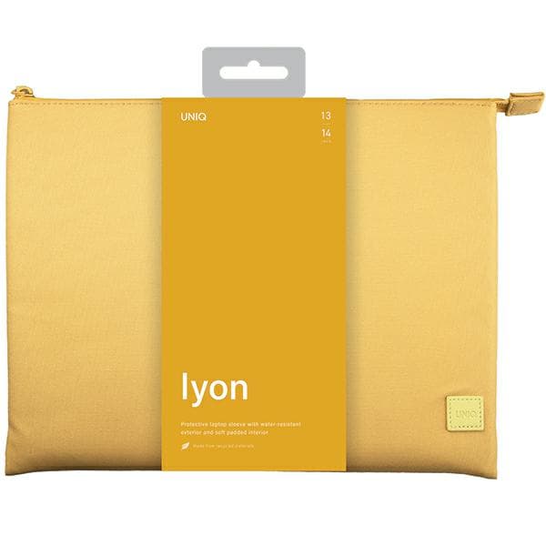 UNIQ Lyon vandtæt etui til bærbare computere op til 14", gul