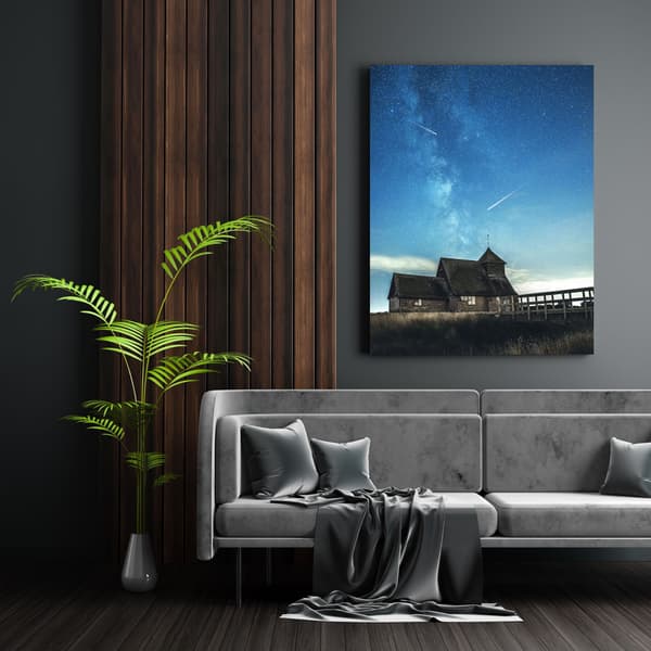 Canvastavla Rymden Stjärnfall 50x70 cm