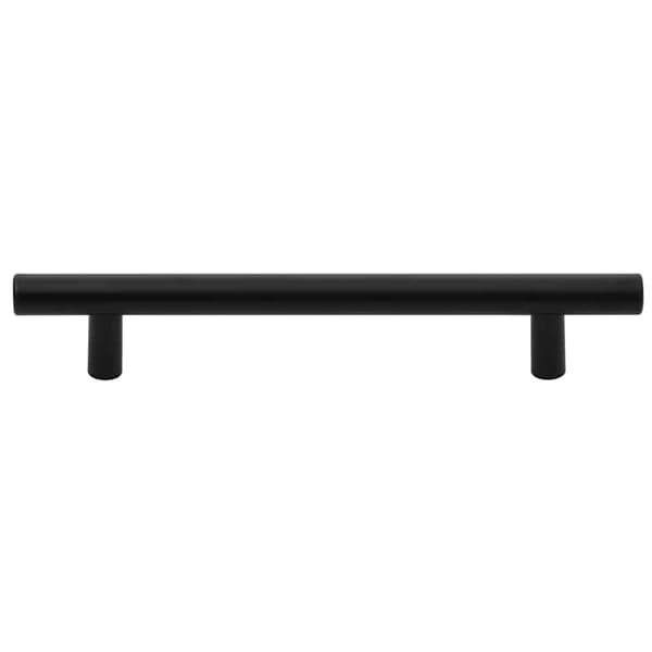 vidaXL skabsgreb 10 stk. sort 128 mm rustfrit stål