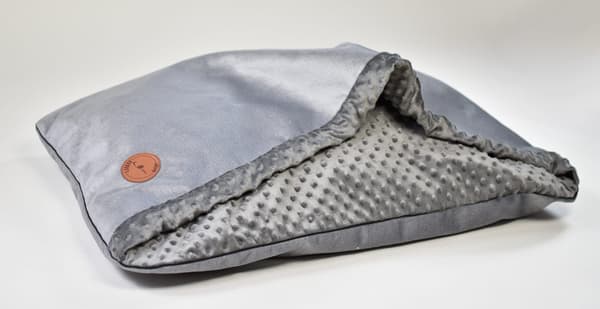 Mink NEL silver sammet + grafit minky 80cm x 60cm