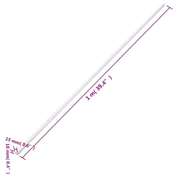vidaXL Elrör, 15x10 mm, 30 m, PVC