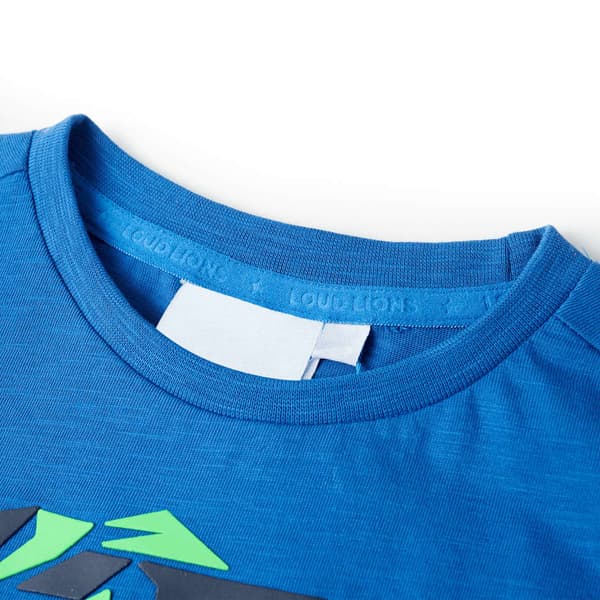 Barn-T-shirt, blå, 104