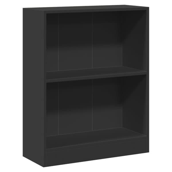 vidaXL bogreol sort 60 x 24 x 74,5 cm spånplade