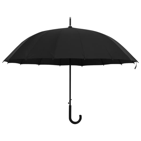 vidaXL automatisk paraply, sort, 120 cm