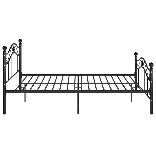 vidaXL sengestel sort metal 120 x 200 cm