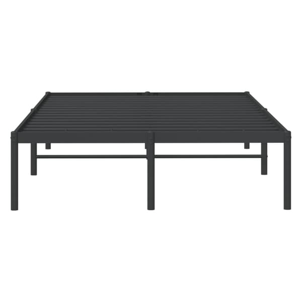 vidaXL metalsengestel sort 120x190 cm