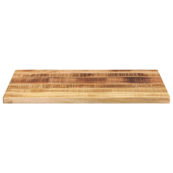 vidaXL bordplade 80x60x2,5 cm rektangulær ru mangotræ