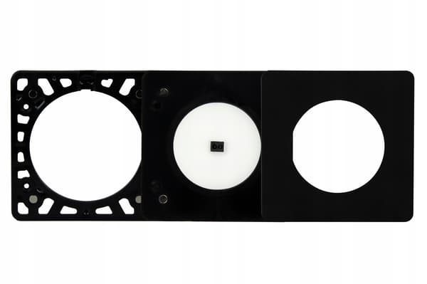Indbygget LED-møbellampe 3W IR-sensor sort 6000K SLL03