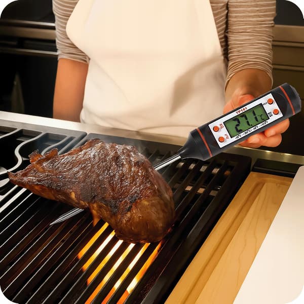 Elektronisk kökstermometer med sond för kött, matlagning, grillning