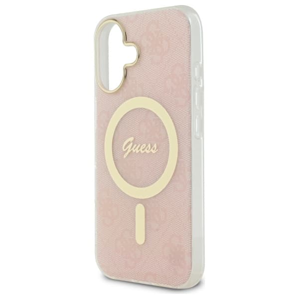 Guess IML 4G MagSafe-etui til iPhone 16 Plus, lyserød