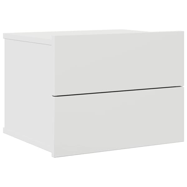 vidaXL sengebord hvid 40 x 30 x 30 cm spånplade