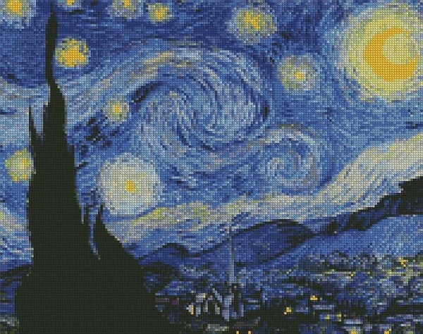 Timanttimosaiikki - Vincent van Gogh 40x50cm