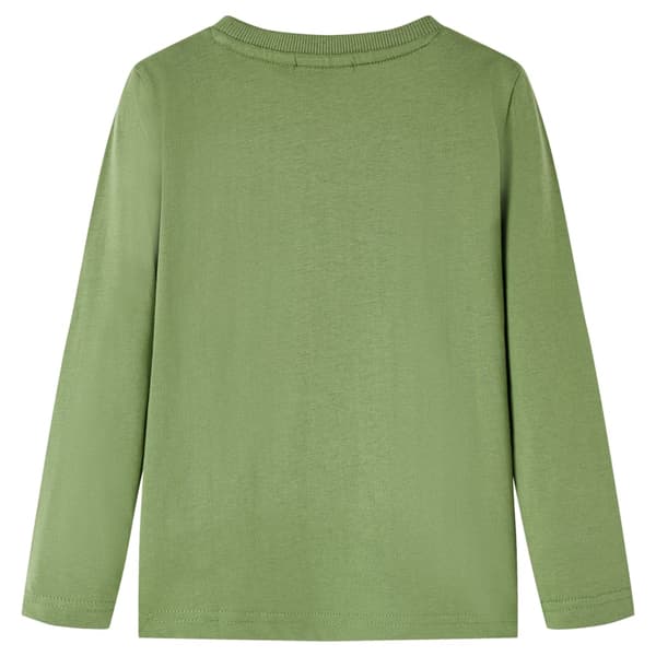 Barn långärmad t-shirt, khaki, 104