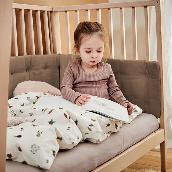 LEANDER - sengekant til LUNA™ og LINEA™ tremmesenge, mokka