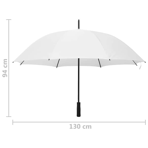 vidaXL Paraply Vit, 130 cm