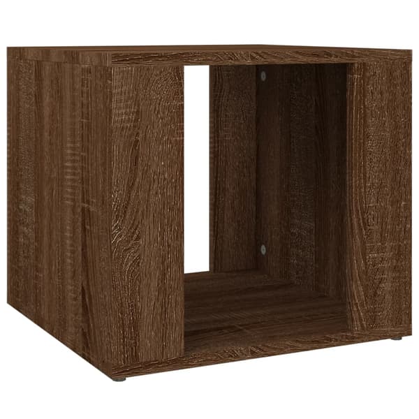 vidaXL sengebord brunt egetræ 41x40x36 cm træbaseret materiale