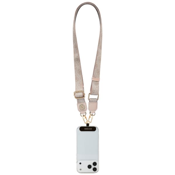 Guess Universal CBDY 4G Tether Patch Strass Metal Logo Pinkki Avaimenperä