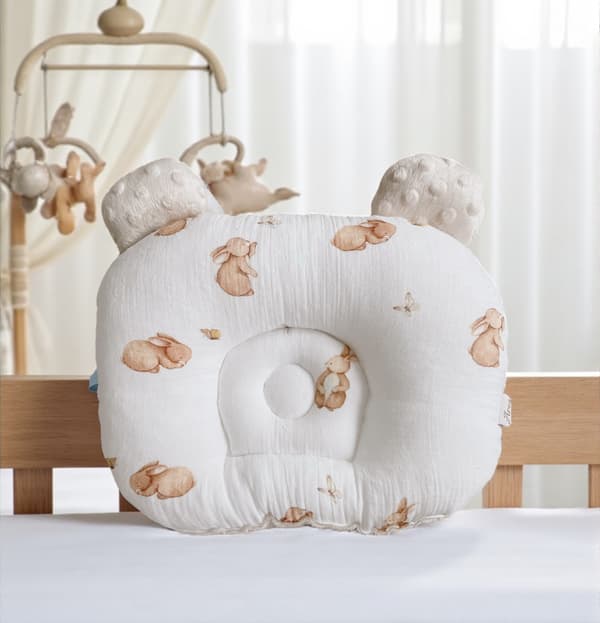 Muslin/minkyformet hovedpude (kaniner)