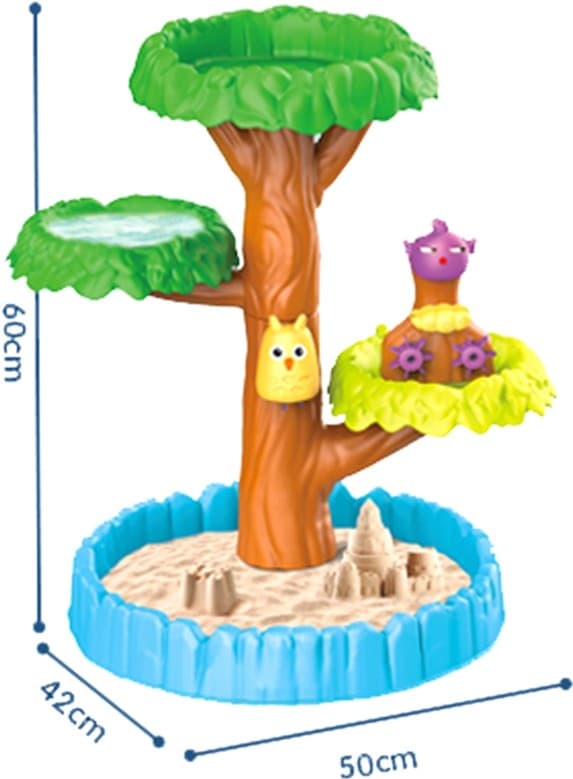 Woopie Sandlåda Vattenbord 2 i 1 Happy Tree 8 tillbehör