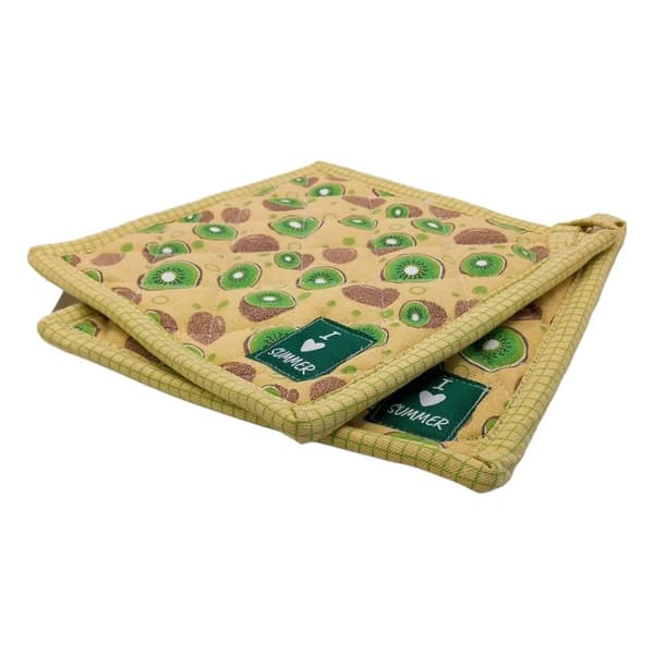 Grydelapper 20x20 2 stk. Kiwi
