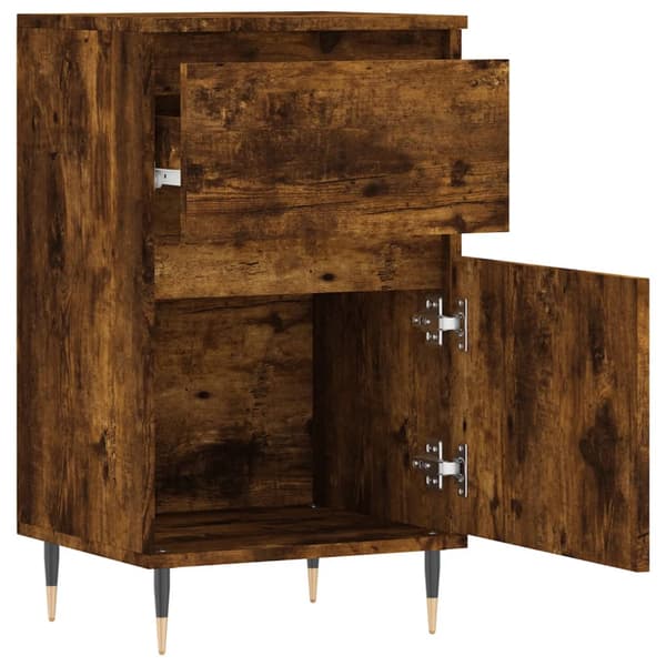 vidaXL kommode, røget eg, 40x35x70 cm, træbaseret materiale