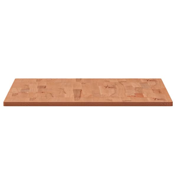 vidaXL bordplade 100x60x1,5 cm rektangulær massiv bøgetræ