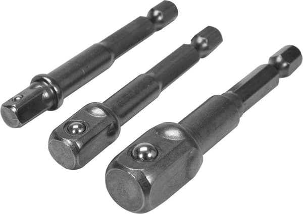 Sæt hex adaptere til bits - 1/4, 3/8, 1/2 / YT-04685 / YATO