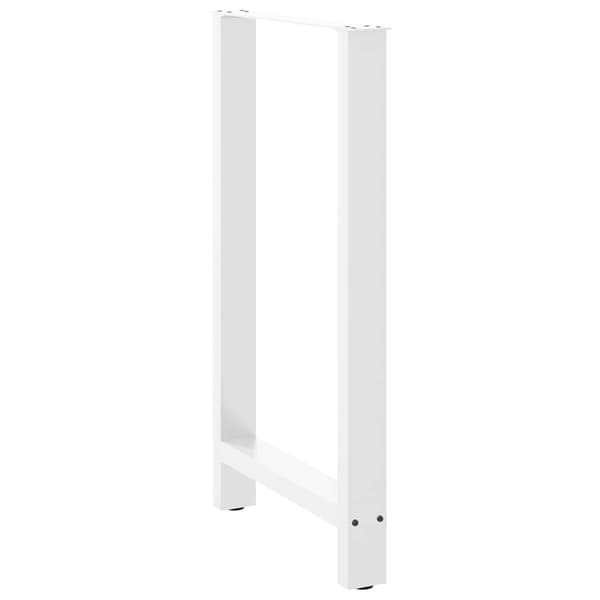 vidaXL sofabordben, hvide, 2 stk., 60x(100-101) cm, stål