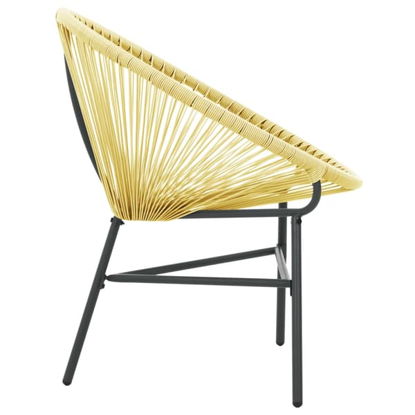 vidaXL Acapulco-puutarhatuoli, polyrottinki, beige
