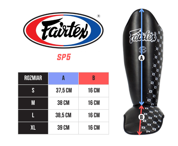 Fairtex Säärisuojat SP5 Musta L