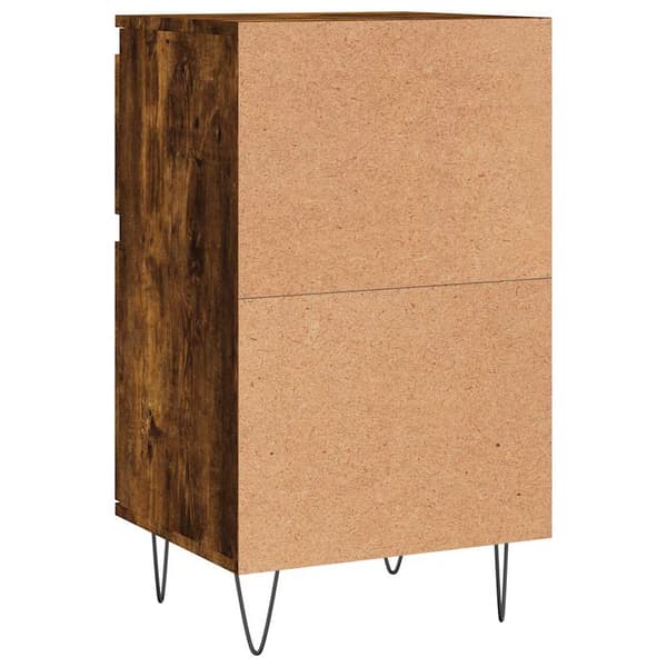 vidaXL kommode, røget eg, 40x35x70 cm, træbaseret materiale