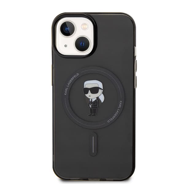 Karl Lagerfeld IML Ikonik MagSafe-etui til iPhone 15, sort