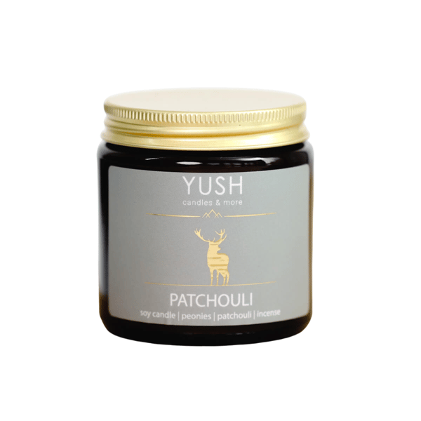 Patchouli - Sojalys med patchouli, bergamot, rose - YUSH - 120 ml