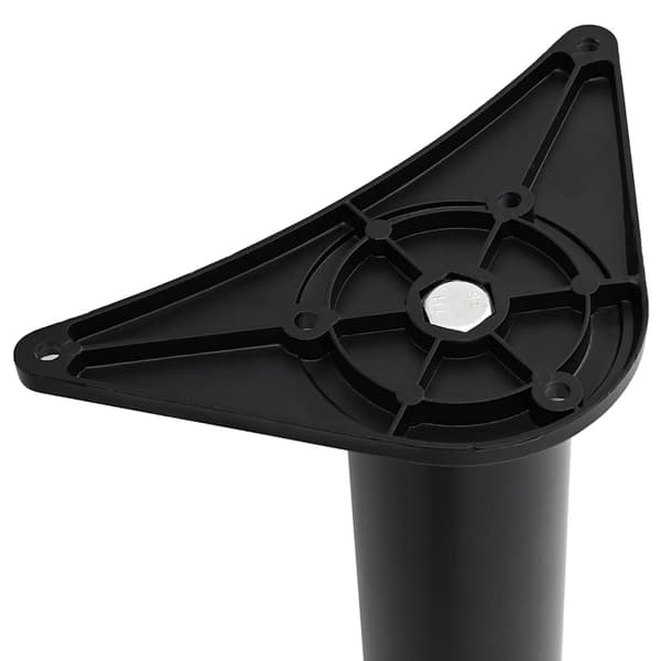 4 højdejusterbare bordben, sort, 710 mm