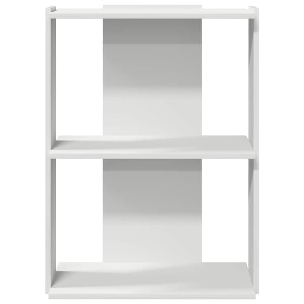 vidaXL 3-lags hylde, hvid, 60x30x80 cm