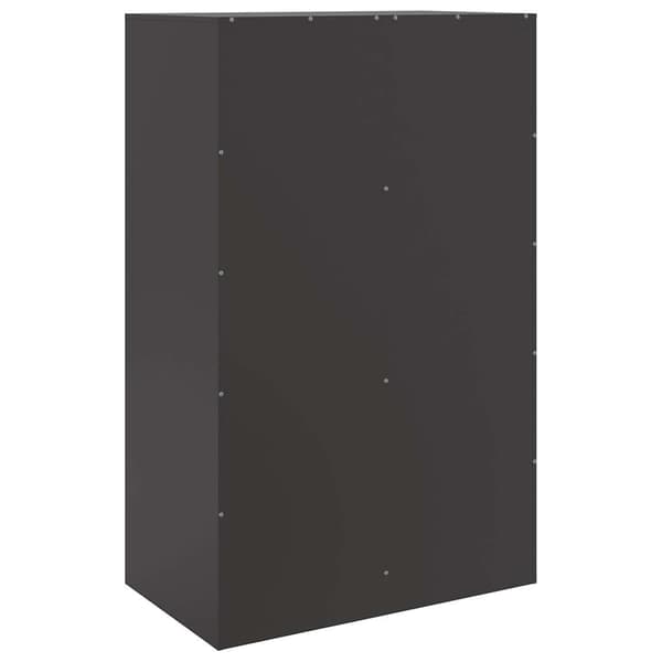 vidaXL sideskab sort 67x39x107 cm stål