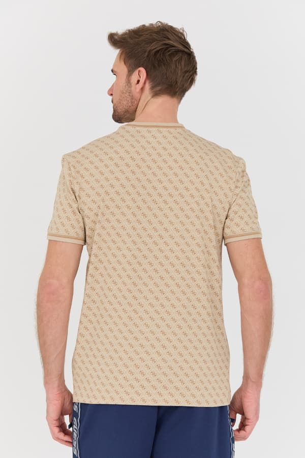Guess Beige Miesten T-paita Marshall M