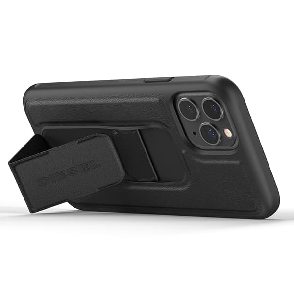Diesel Grip-etui i læderlook til iPhone 12/12 Pro, sort