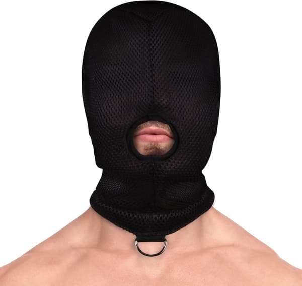 Av! Halsringmaske, Elastisk, Sort