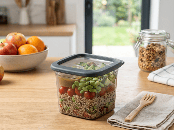 Plastbehållare för matförvaring, våg 740 ml
