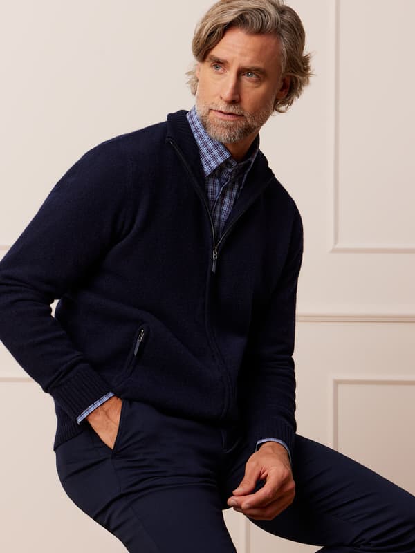 MARINBLÅ WENLEY M CARDIGAN