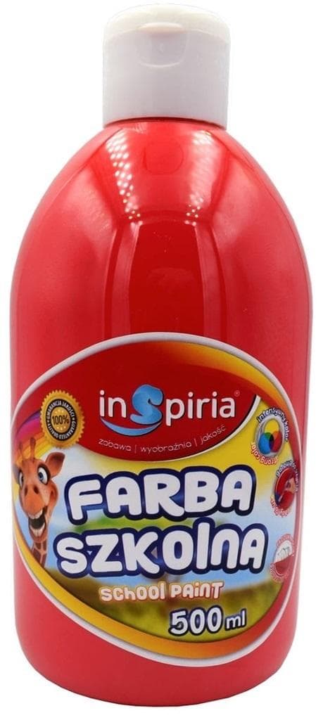 Röd skolfärg 500ml