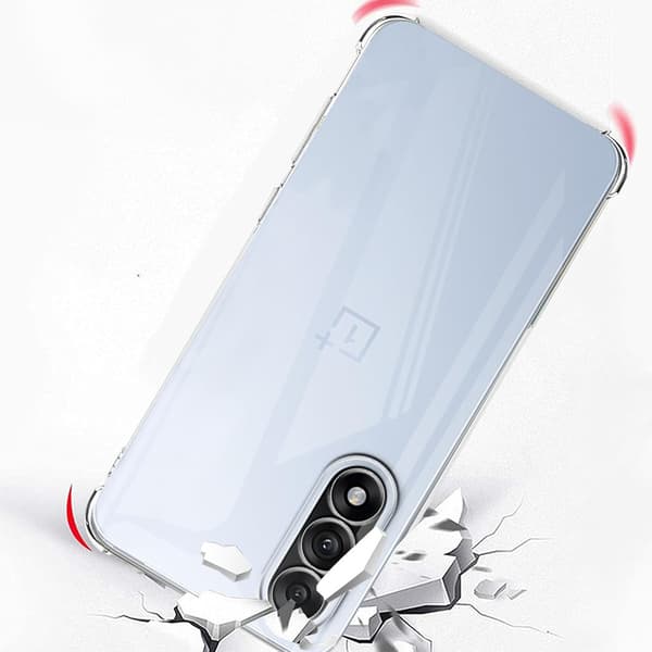Etui til OnePlus Nord 5, Stødsikker, Gennemsigtig